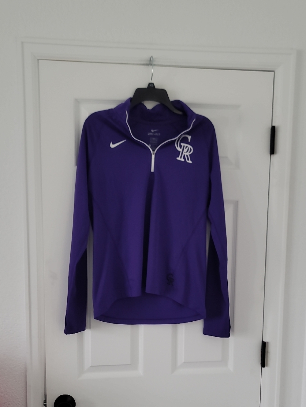 Nike Purple Colorado Rockies Half-Zip Pullover